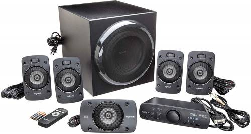 OpenBox Logitech Z906 5.1 Surround Sound Speakers, THX, Dolby &amp; DTS, With Remote 1000 W Home Theatre 5.1 Channel